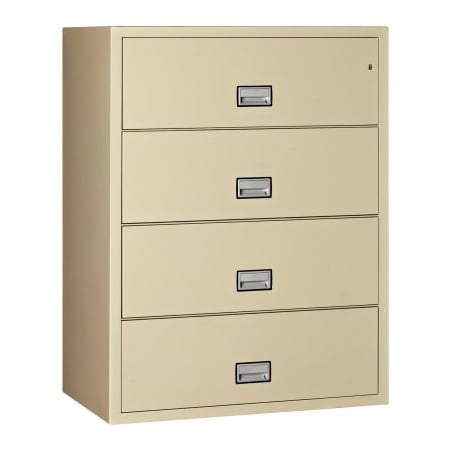 Phoenix Safe International Phoenix Safe Lateral 44" 4-Drawer Fire and Water Resistant File Cabinet, Putty - LAT4W44P LAT4W44P